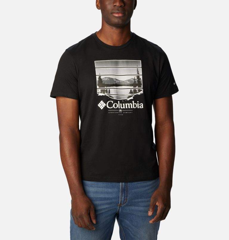 T-shirt Path Lake Graphic II Homme, Color: Black, Colorful Vista Graphic, image 1