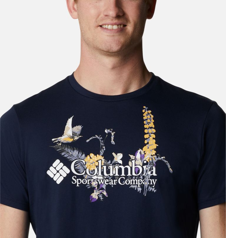 T-shirt Path Lake Graphic II Homme, Color: Collegiate Navy, Fieldcreek Graphic, image 4