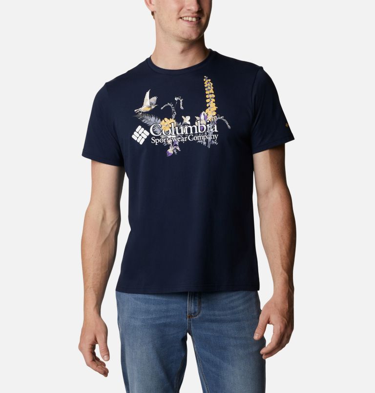 T-shirt Path Lake Graphic II Homme, Color: Collegiate Navy, Fieldcreek Graphic