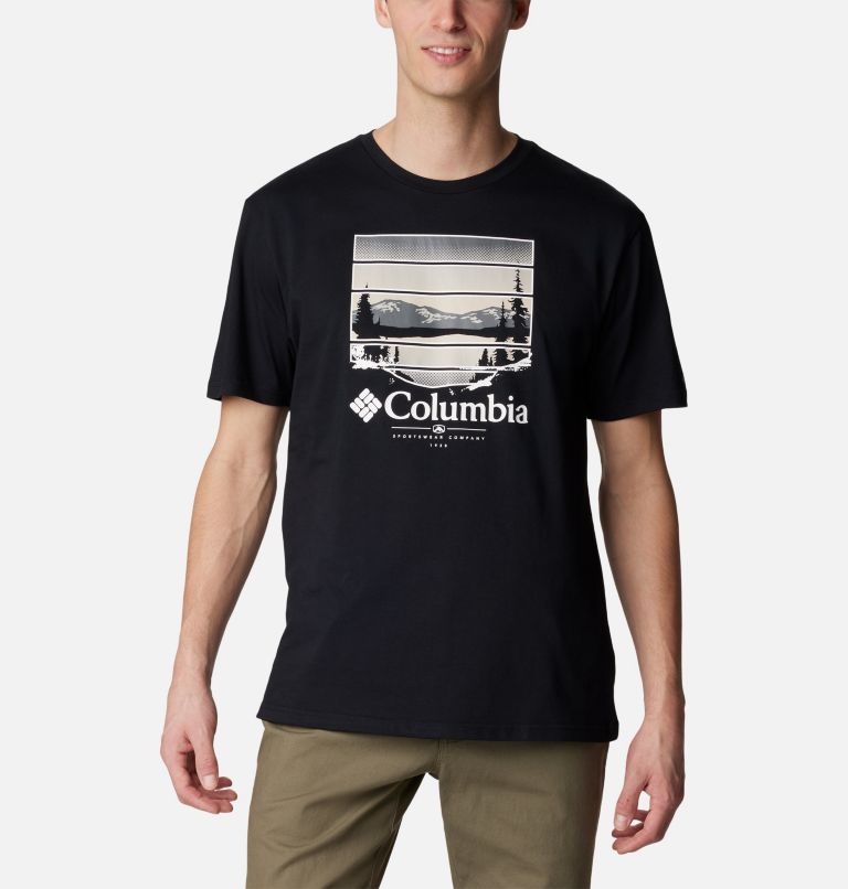 Path Lake Graphic Tee II, Color: Black, Colorful Vista, image 1