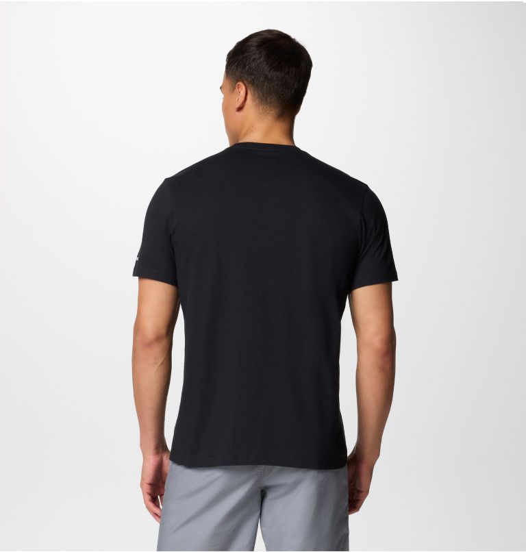 Camiseta estampada Path Lake II para hombre, Color: Black, Brush With Nature, image 2