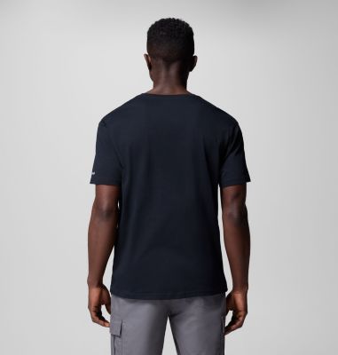 Men's Path Lake II Graphic T-Shirt, Color: Black, Circular Linescape, image 7