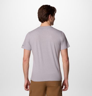 T-shirt grafica Path Lake II da uomo, Color: Columbia Grey Hthr, Brush With Nature, image 6