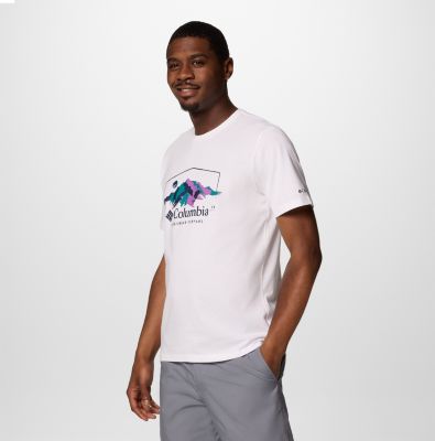 T-shirt grafica Path Lake II da uomo, Color: White, Brush With Nature, image 11