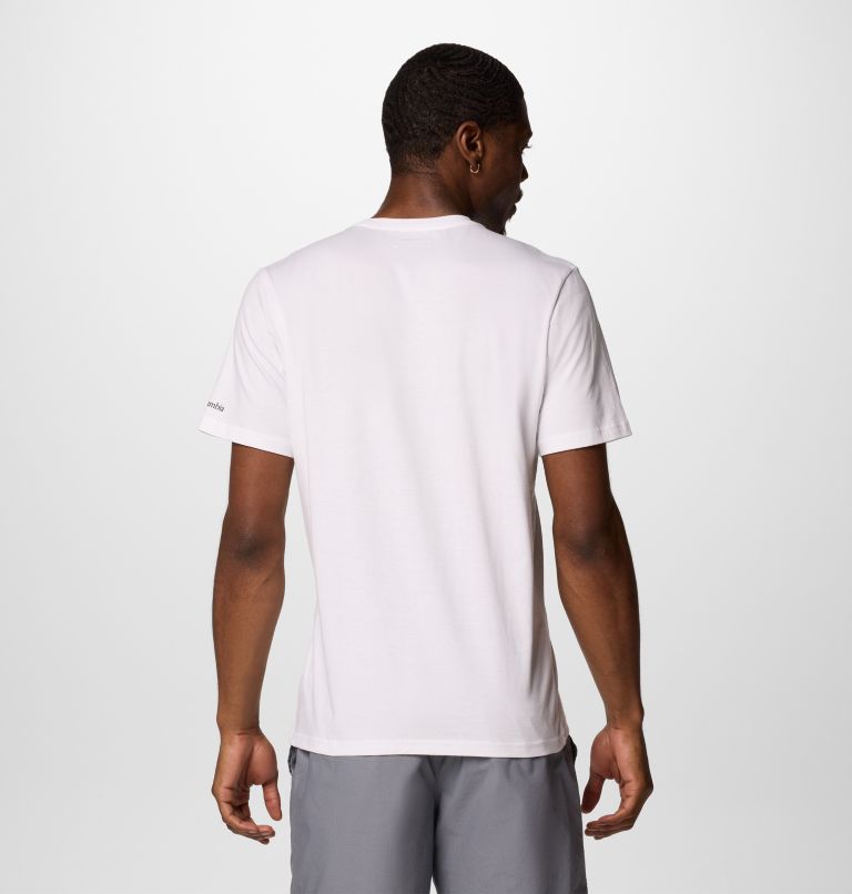 Camiseta estampada Path Lake II para hombre, Color: White, Brush With Nature, image 2
