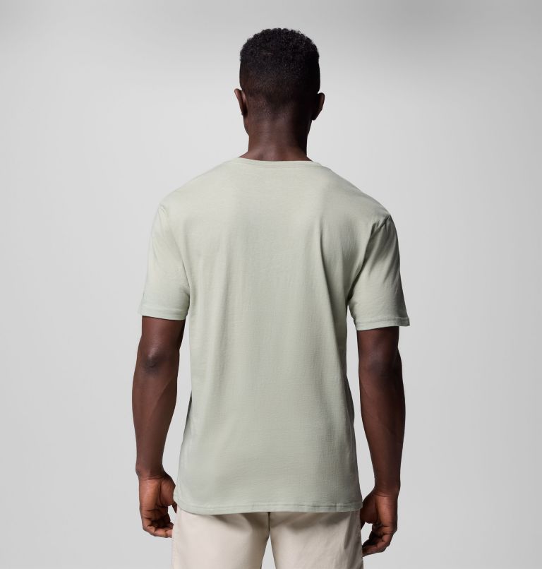 Men's Path Lake II Graphic T-Shirt, Color: Safari, Circular Linescape, image 3