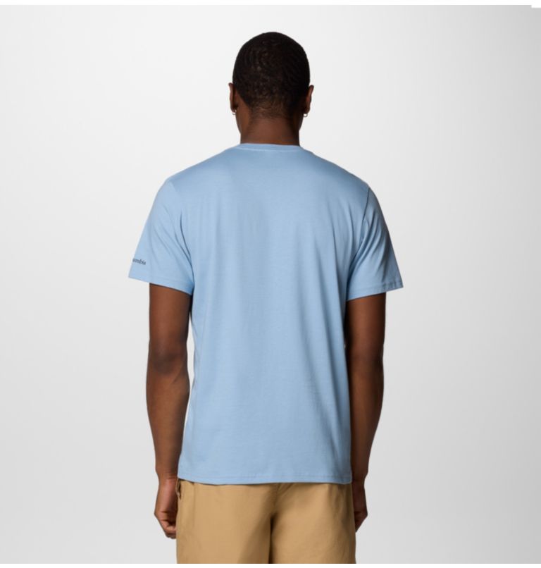 Camiseta estampada Path Lake II para hombre, Color: Ripple Blue, Peaceful Perspective, image 2