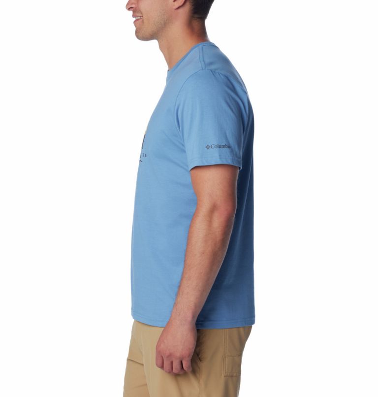 Men's Path Lake II Graphic T-Shirt, Color: Skyler, Scoped View, image 3