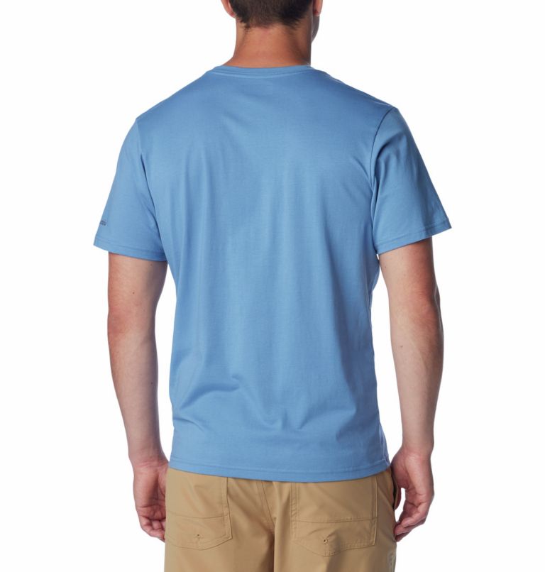 Men's Path Lake II Graphic T-Shirt, Color: Skyler, Scoped View, image 2