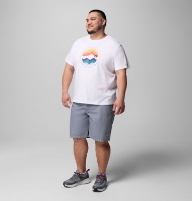 T-shirt grafica Path Lake II da uomo - Taglia forte, Color: White, Circular Linescape, image 10