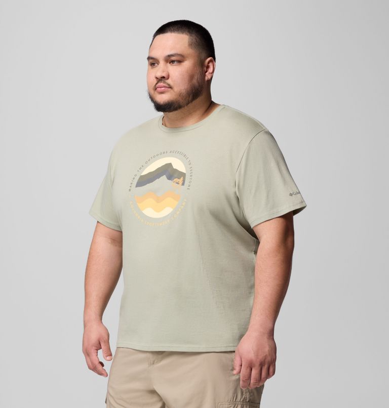 T-shirt Graphique Path Lake II Homme, Color: Safari, Circular Linescape, image 4