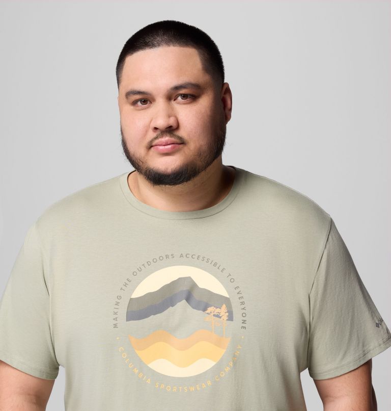 T-shirt Graphique Path Lake II Homme, Color: Safari, Circular Linescape, image 5