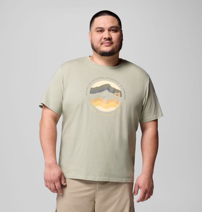 T-shirt Graphique Path Lake II Homme, Color: Safari, Circular Linescape, image 1