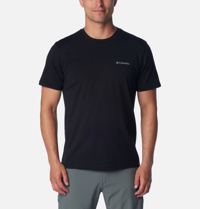 Thumbnail: T-shirt imprimé au dos Rapid Ridge II pour homme, Color: Black, Rocky Road, image 1