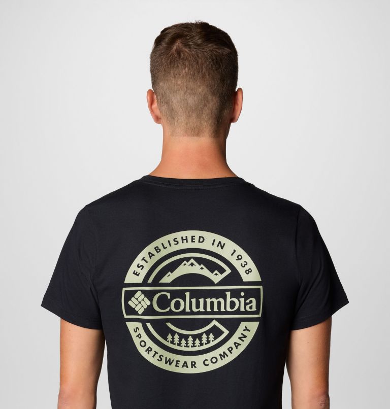 Men's Rapid Ridge II Organic Cotton T-Shirt, Color: Black, Button Badge, image 6