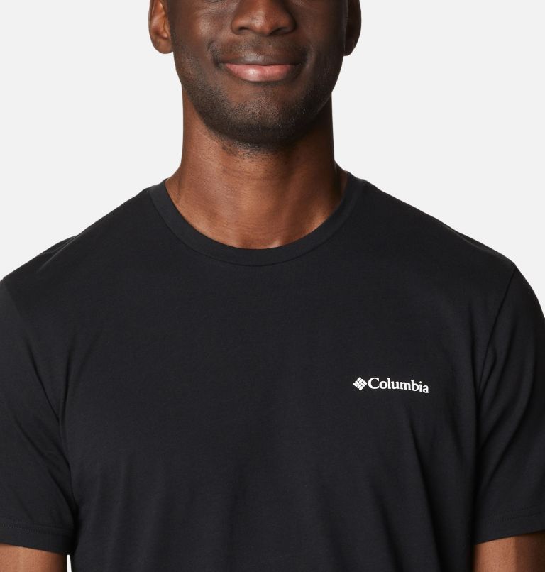 Thumbnail: Camiseta de algodón orgánico Rapid Ridge II para hombre, Color: Black, Circular Heritage Graphic, image 4