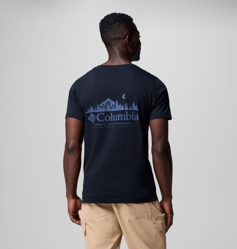 Rapid Ridge II Organic Cotton T-Shirt für Männer, Color: Black, Heavenly Horizons, image 1
