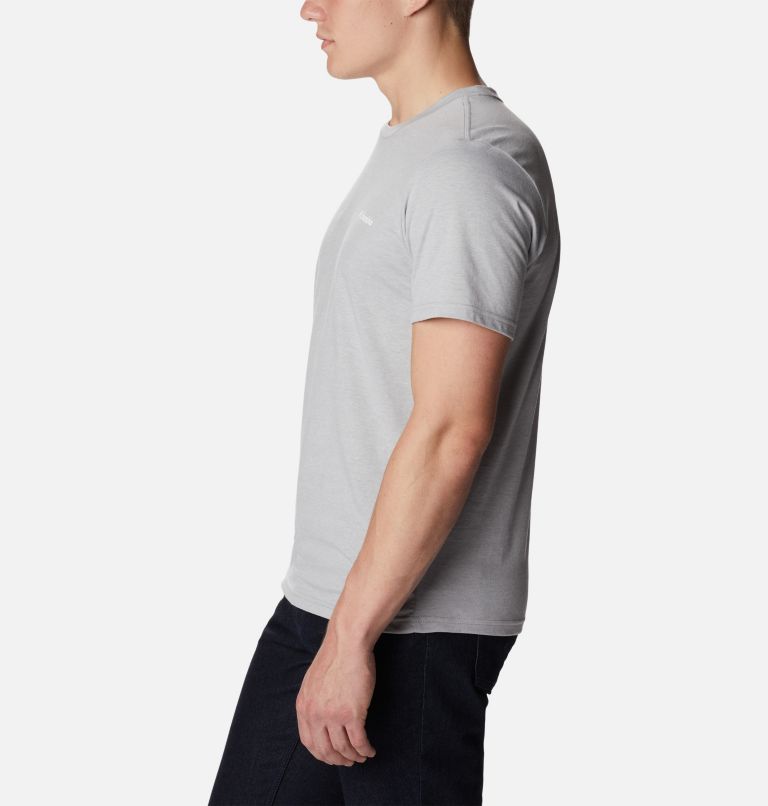 Men's Rapid Ridge II Organic Cotton T-Shirt, Color: Columbia Grey Heather, Foggy Haven, image 3