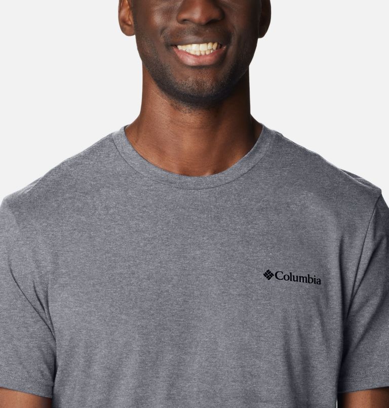 T-shirt en Coton Biologique Rapid Ridge II Homme, Color: Colm Grey Hthr, Circular Heritage Grx, image 4