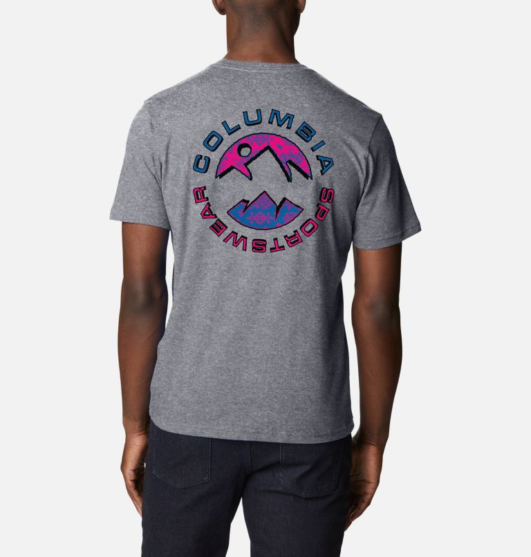T-shirt en Coton Biologique Rapid Ridge II Homme, Color: Colm Grey Hthr, Circular Heritage Grx, image 2