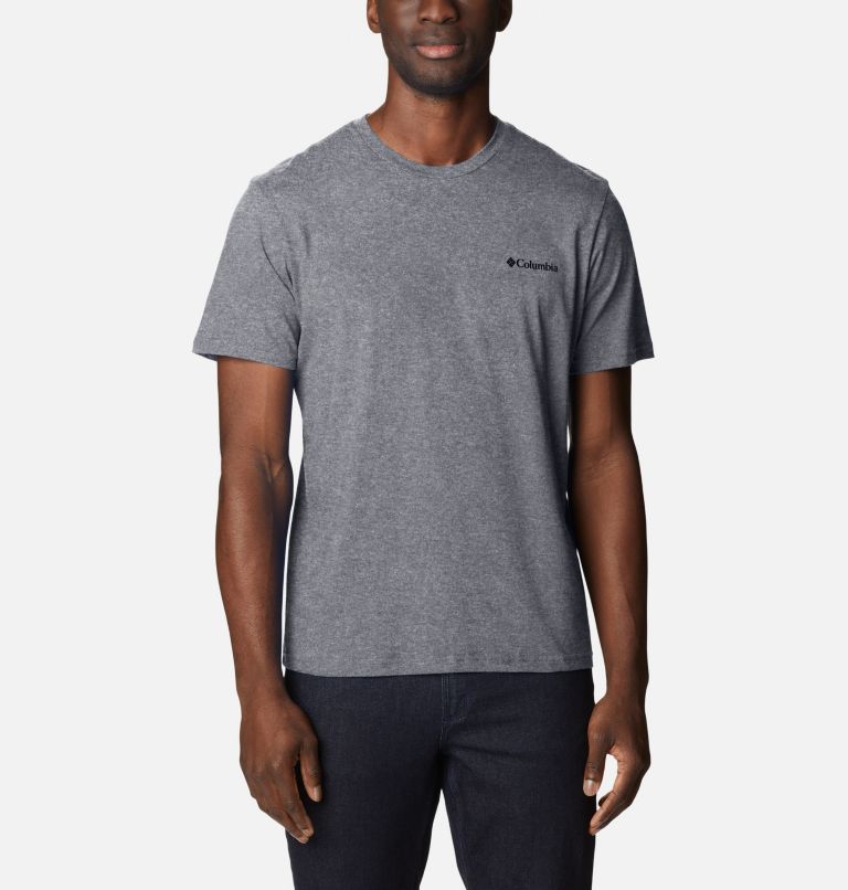 Thumbnail: T-shirt en Coton Biologique Rapid Ridge II Homme, Color: Colm Grey Hthr, Circular Heritage Grx, image 1