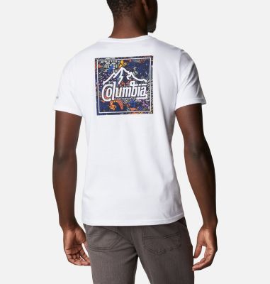 Camiseta de algod&oacute;n org&aacute;nico Rapid Ridge&trade; II para hombre Rapid Ridge&trade; Back Graphic Tee II | 248 | M, White Summit Seeker, back