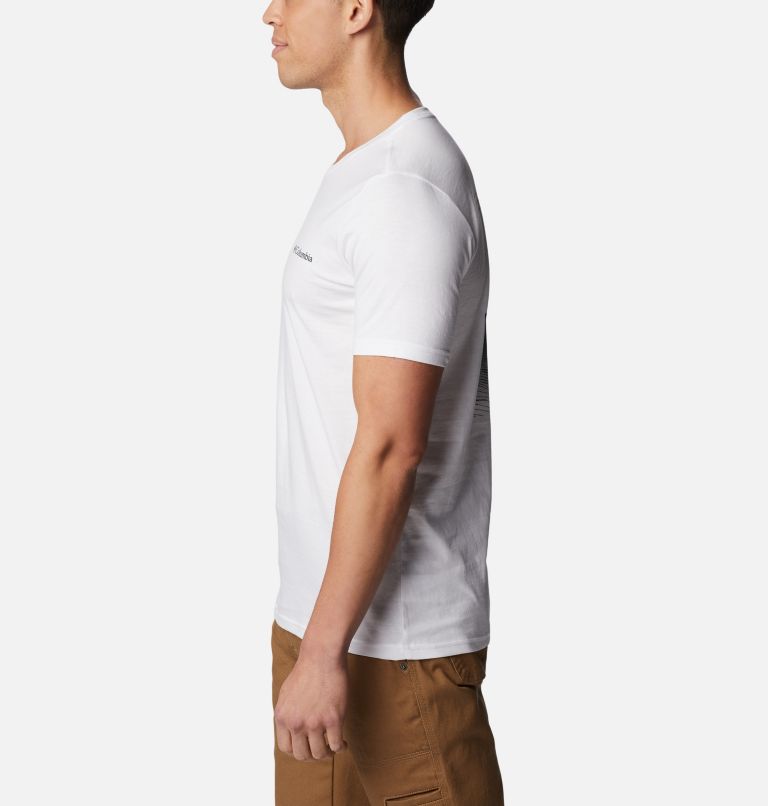 Men's Rapid Ridge II Organic Cotton T-Shirt, Color: White, True Direction 2, image 3