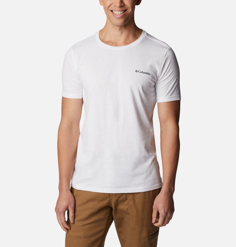 Men's Rapid Ridge II Organic Cotton T-Shirt, Color: White, True Direction 2, image 1