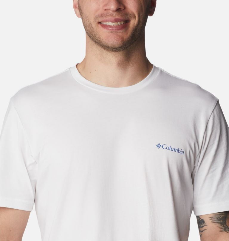 Thumbnail: Men's Rapid Ridge II Organic Cotton T-Shirt, Color: White, Natures Palette, image 4