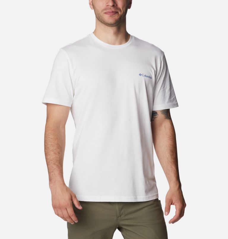 Men's Rapid Ridge II Organic Cotton T-Shirt, Color: White, Natures Palette, image 1
