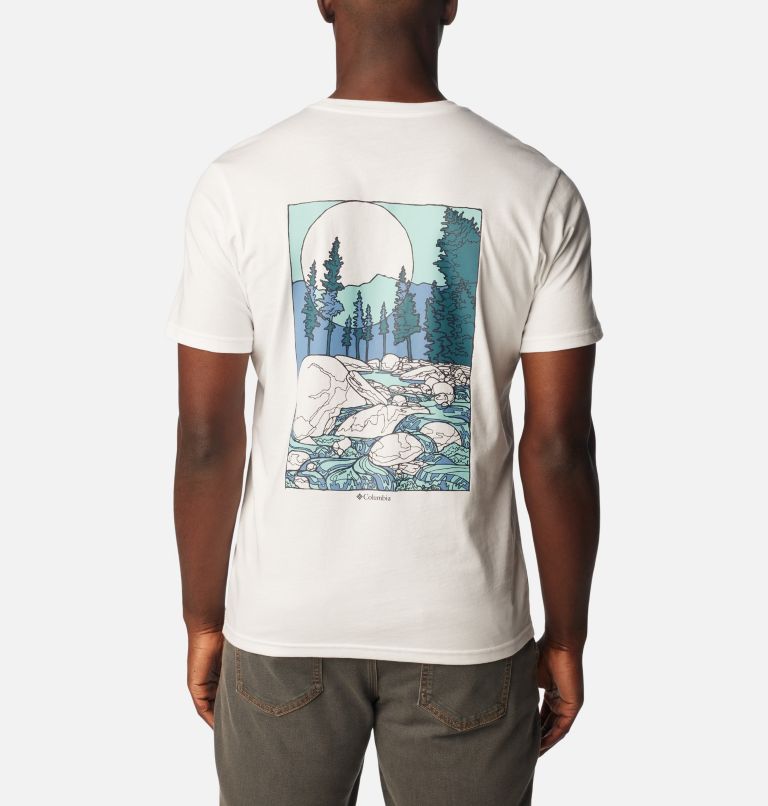 Camiseta de algodón orgánico Rapid Ridge II para hombre, Color: White, Rocky Road, image 1