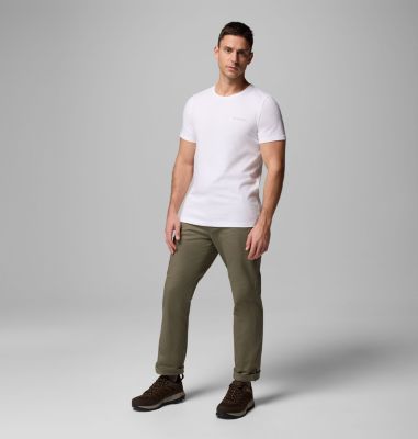 Camiseta de algodón orgánico Rapid Ridge II para hombre, Color: White, Framed Landscape, image 4