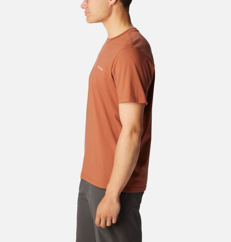 Men's Rapid Ridge II Organic Cotton T-Shirt, Color: Auburn, Camp Icons II, image 3
