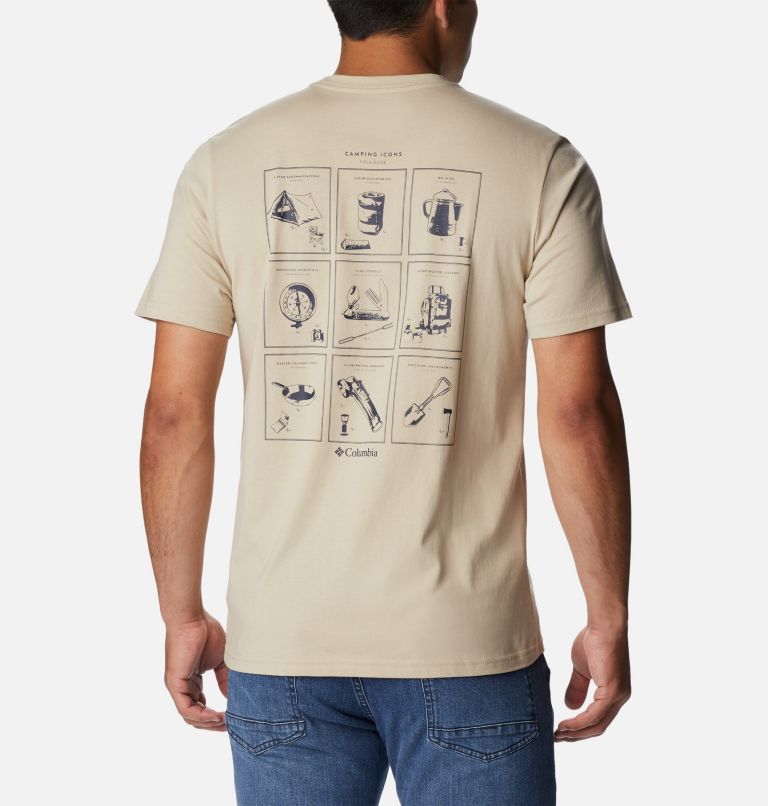 Rapid Ridge Back Graphic Tee II | 274 | M, Color: Ancient Fossil, Campsite Icons Graphic, image 2