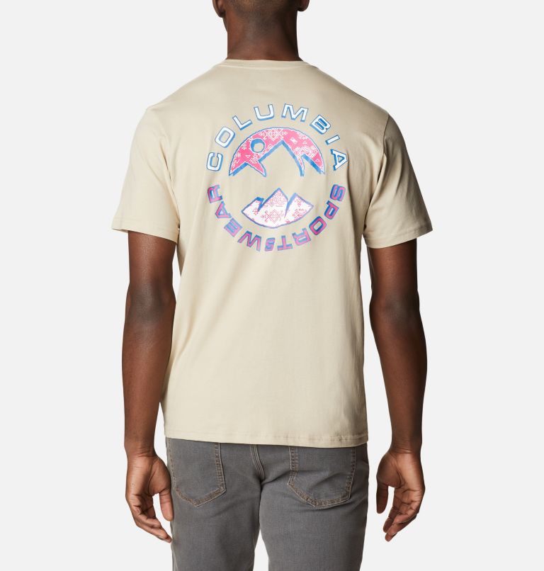 Men's Rapid Ridge II Organic Cotton T-Shirt, Color: Ancient Fossil, Circular Heritage Grx, image 2