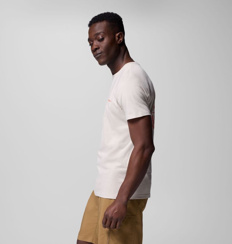 Men's Rapid Ridge II Organic Cotton T-Shirt, Color: Dark Stone, Button Badge, image 4