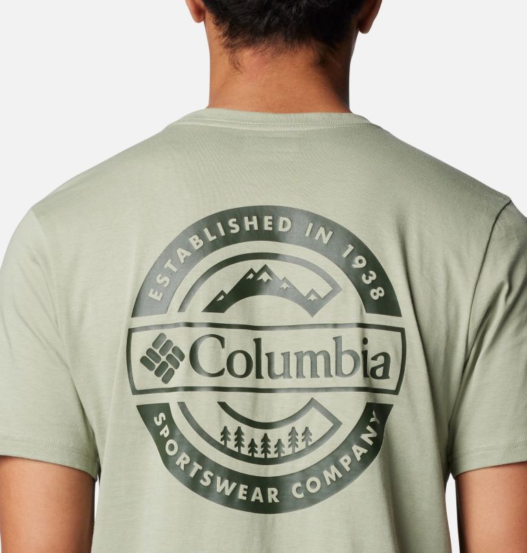 Men's Rapid Ridge II Organic Cotton T-Shirt, Color: Safari, Button Badge, image 5