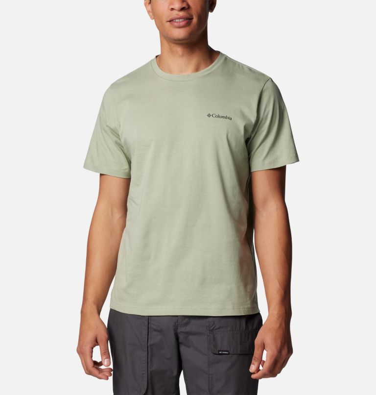 Men's Rapid Ridge II Organic Cotton T-Shirt, Color: Safari, Button Badge, image 2