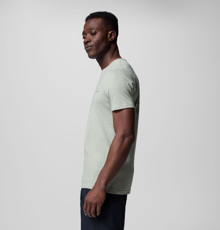 Men's Rapid Ridge II Organic Cotton T-Shirt, Color: Safari, Heavenly Horizons, image 4