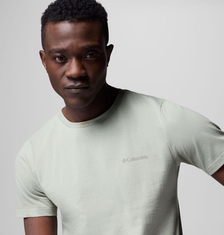Men's Rapid Ridge II Organic Cotton T-Shirt, Color: Safari, Heavenly Horizons, image 5