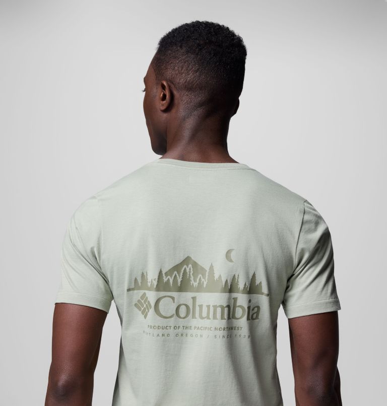 Men's Rapid Ridge II Organic Cotton T-Shirt, Color: Safari, Heavenly Horizons, image 6
