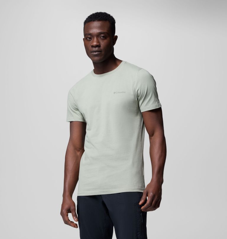 Men's Rapid Ridge II Organic Cotton T-Shirt, Color: Safari, Heavenly Horizons, image 3