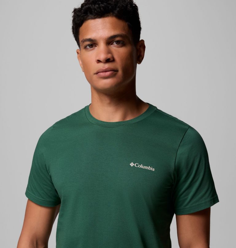 Men's Rapid Ridge II Organic Cotton T-Shirt, Color: Rain Forest, Amazing Heights, image 5