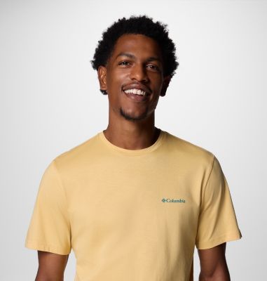 Men's Rapid Ridge II Organic Cotton T-Shirt, Color: Sand Dune, Heavenly Horizons, image 12