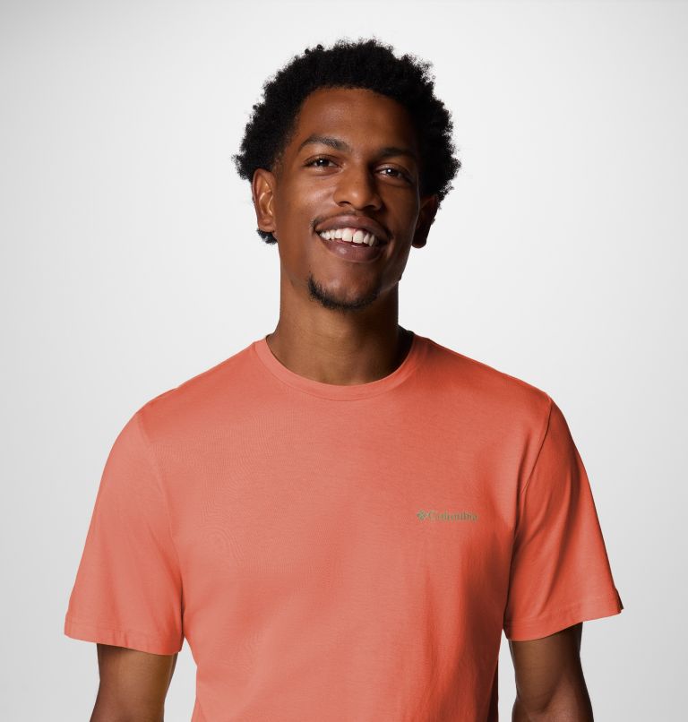 T-shirt in cotone biologico Rapid Ridge II da uomo, Color: Tuscan, Heavenly Horizons, image 4
