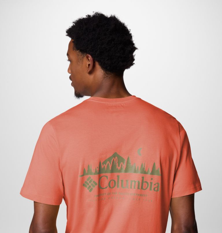 T-shirt in cotone biologico Rapid Ridge II da uomo, Color: Tuscan, Heavenly Horizons, image 5