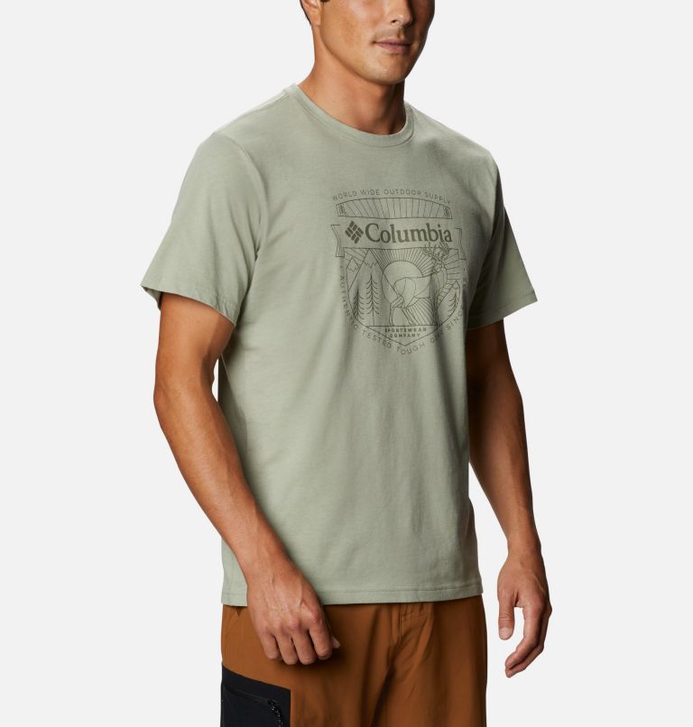 Columbia Mens Bluff Mesa Ii Short Sleeve Graphic T-Shirt