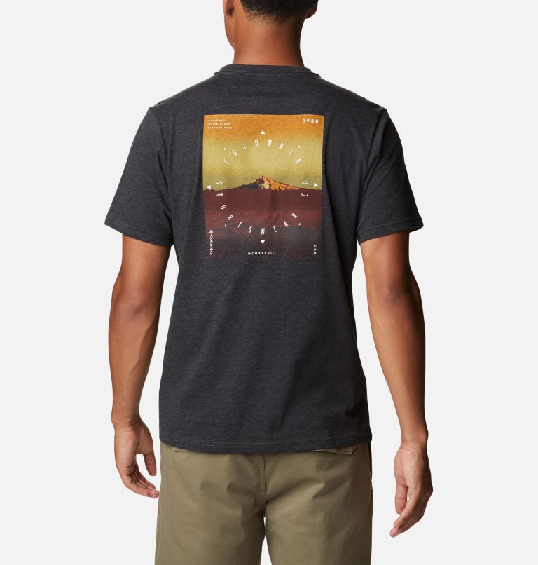 Men's High Dune II Graphic T-Shirt, Color: Black Heather, True Direction Graphic, image 2