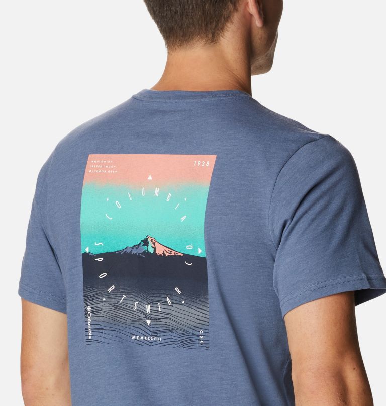 Men's High Dune II Graphic T-Shirt, Color: Dk Mtn Hthr, True Direction Graphic, image 5