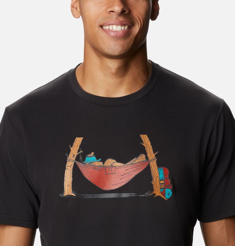T-shirt imprimé Columbia Elements II pour homme, Color: Black Bearly Napping, image 4